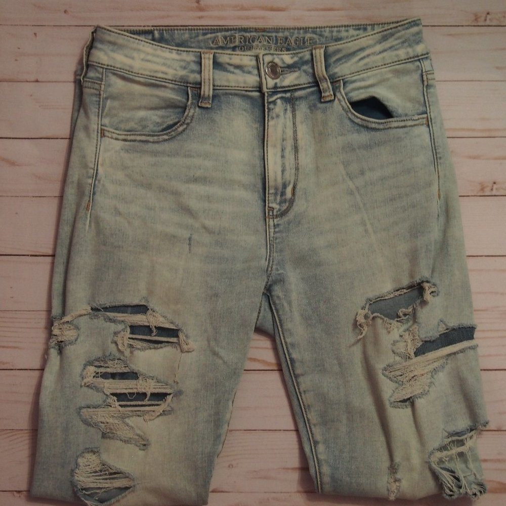 High Rise American Eagle Skinny Jeans